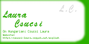 laura csucsi business card